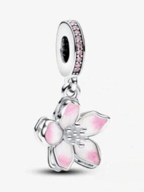 New Pandora Cherry Blossom Dangle Charm